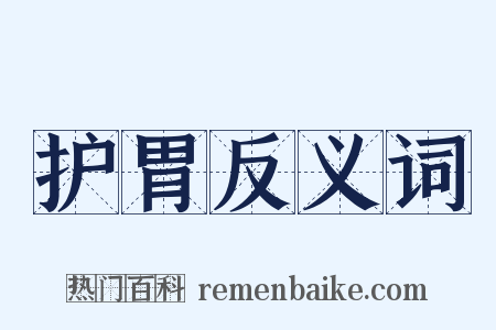 护胃反义词是什么意思的图片